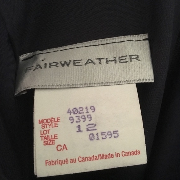 𝅺vintage navy blue formal dress - Picture 3 of 3